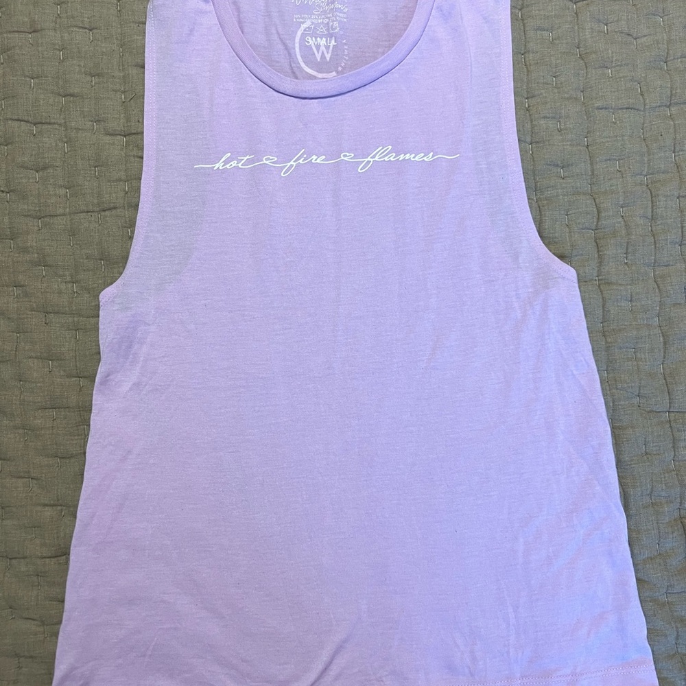 Whitney Simmons Hot Fire Flames Tank Top